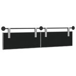 vidaXL Tête de lit suspendue Gris nuage Tissu