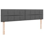 VidaXL Cadre de lit ottoman avec matelas gris foncé 160x200cm tissu