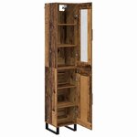 vidaXL Haut Armoire Bois Ancien 69 5 x 34 x 180 cm Bois d'ingénierie