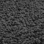 Tapis de bain rectangulaire gris foncé 50x80 cm en polypropylène antidérapant