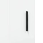 vidaXL Meuble TV blanc brillant 150x30x50 cm bois d'ingénierie