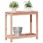 vidaXL Table de rempotage et étagère 82 5x35x75cm bois massif douglas