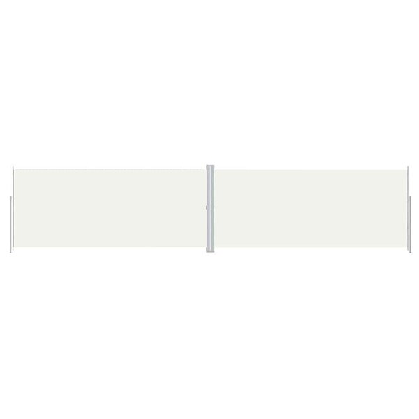 vidaXL Auvent latéral rétractable Crème 220x1000 cm