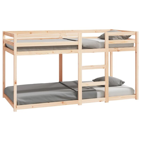 vidaXL Lit superposé 90x200 cm Bois de pin massif
