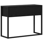 vidaXL Table d'appoint Chêne noir 100 x 36 x 75 cm Bois d'ingénierie