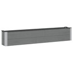 vidaXL Jardinière surélevée Gris 200 x 30 x 36 cm WPC et Aluminium