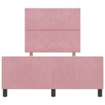 vidaXL Cadre de Lit Rose 120x200 cm Velours