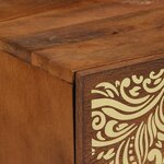 vidaXL Cabinet de chevet marron miel 40 x 33 x 46 cm