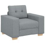 vidaXL Fauteuil Gris clair 60 cm Tissu