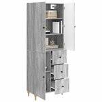 vidaXL Ensemble de Meubles 2 Pièces 66 x 34 5 x 90 cm Bois d'ingénierie