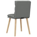 vidaXL Chaises à manger lot de 4 gris foncé tissu