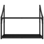 vidaXL Étagère Murale Chêne noir 60 x 21 x 51 cm Bois d'ingénierie