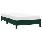 vidaXL Cadre de lit sans matelas vert foncé 100x210 cm velours