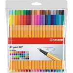 STABILO - Pochette x 40 stylos-feutres point 88 - pointe fine