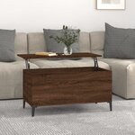 vidaXL Table basse Chêne marron 90x44 5x45 cm Bois d'ingénierie