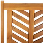 vidaXL Ensemble de salle à manger pour jardin 3 Pièces Marron