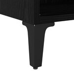 vidaXL Meuble TV en chêne noir Chêne noir Panneaux de particules Standard