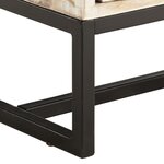 vidaXL Meuble TV Blanc 140 x 30 x 45 cm Bois d'acacia massif