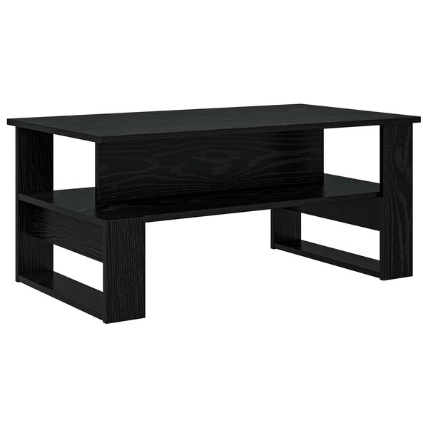 vidaXL Table basse Chêne noir 90 x 50 x 40 cm Bois d'ingénierie