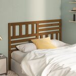 vidaXL Tête de lit Marron miel 166x4x100 cm Bois massif de pin