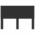 vidaXL Tête de lit Chêne noir 150 cm Bois d'ingénierie