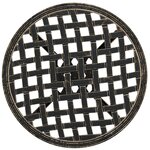 vidaXL Table de jardin bronze Ø48x53 cm aluminium coulé