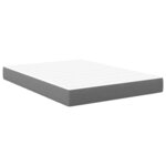 vidaXL Matelas de Lit avec matelas Gris clair 140 x 190 cm tissu