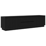 vidaXL Meuble TV avec lumières LED chêne noir 193 5x41x50 cm