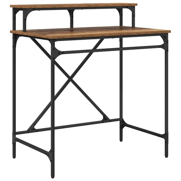 vidaXL Bureau Bois Ancien 80 x 50 x 90 cm Bois d'ingénierie