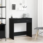 vidaXL Bureau Chêne noir 80 x 40 x 75 cm Bois d'ingénierie