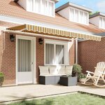 vidaXL Auvent Rétractable Multicolore 400 x 200 cm