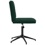 vidaXL Chaises à manger lot de 6 vert foncé velours