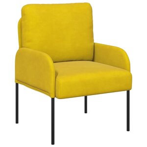 vidaXL Canapés avec coussin 55cm Jaune Contreplaqué