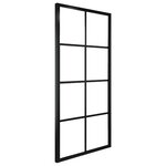 vidaXL Porte coulissante quincaillerie Aluminium et verre ESG 76x205cm
