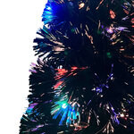 vidaXL Arbre de Noël pré-éclairé avec support 150 cm fibre optique