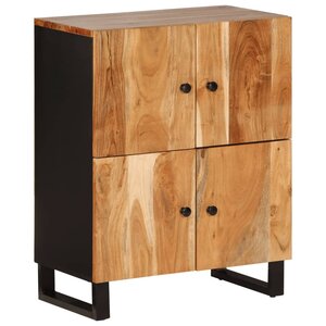 vidaXL Buffet avec 4 portes 60x33x75 cm bois massif d'acacia