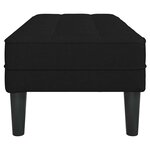 vidaXL banc Noir 113 x 57 x 39 cm tissu