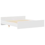 vidaXL Cadre de lit sans matelas blanc 160x200 cm