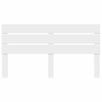 vidaXL Tête de lit Blanc 200 cm Bois d'ingénierie
