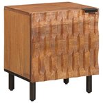 vidaXL Cabinet de chevet Marron 40 x 33 x 46 cm Bois de mangue massif