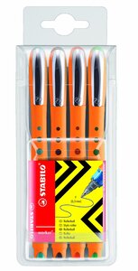 Etui de 4 Stylos roller Bionic Worker Fine 0 3 mm STABILO