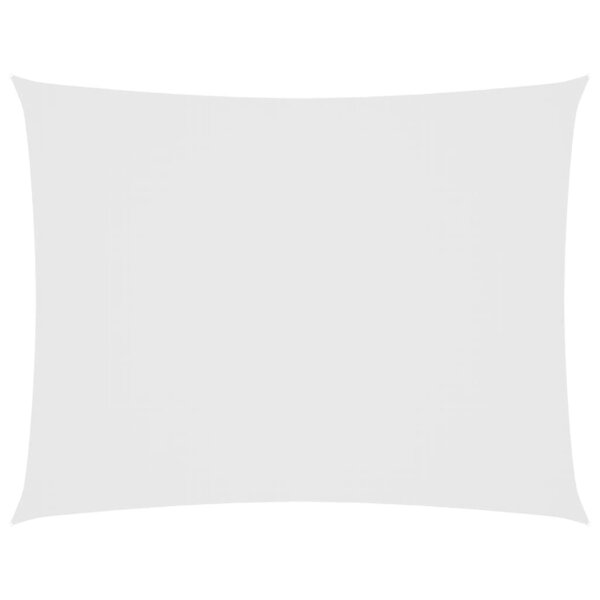 vidaXL Voile de parasol tissu oxford rectangulaire 2 5x4 m blanc