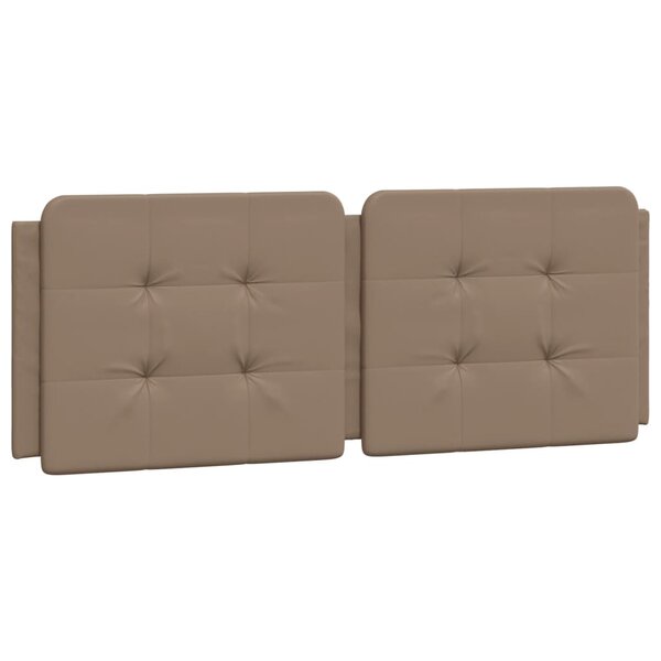 vidaXL Coussin de tête de lit Zadar cappuccino 120 cm similicuir