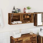 vidaXL Armoire murale de bain vieux bois 100x25x40cm bois d'ingénierie