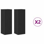 vidaXL Set de Meubles TV 4 Pièces Chêne noir 30 5 x 30 x 90 cm