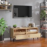 vidaXL Meuble TV chêne sonoma 100x34 5x44 5 cm bois d'ingénierie