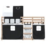 vidaXL Lit superposé sans matelas 90x200 cm bois de pin massif