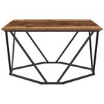 vidaXL Table basse en vieux bois 80x80x45 cm en bois composite