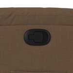 vidaXL Fauteuil inclinable Marron Tissu