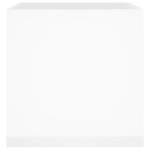 vidaXL Jardinière Blanc brillant 40x40x40 cm Bois d'ingénierie